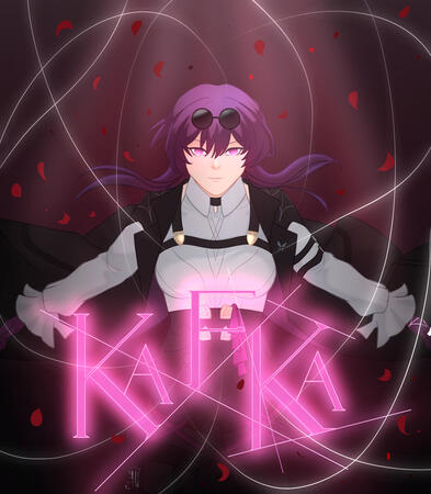 Fanart of Kafka from Honkai Star Rail. Full Render.